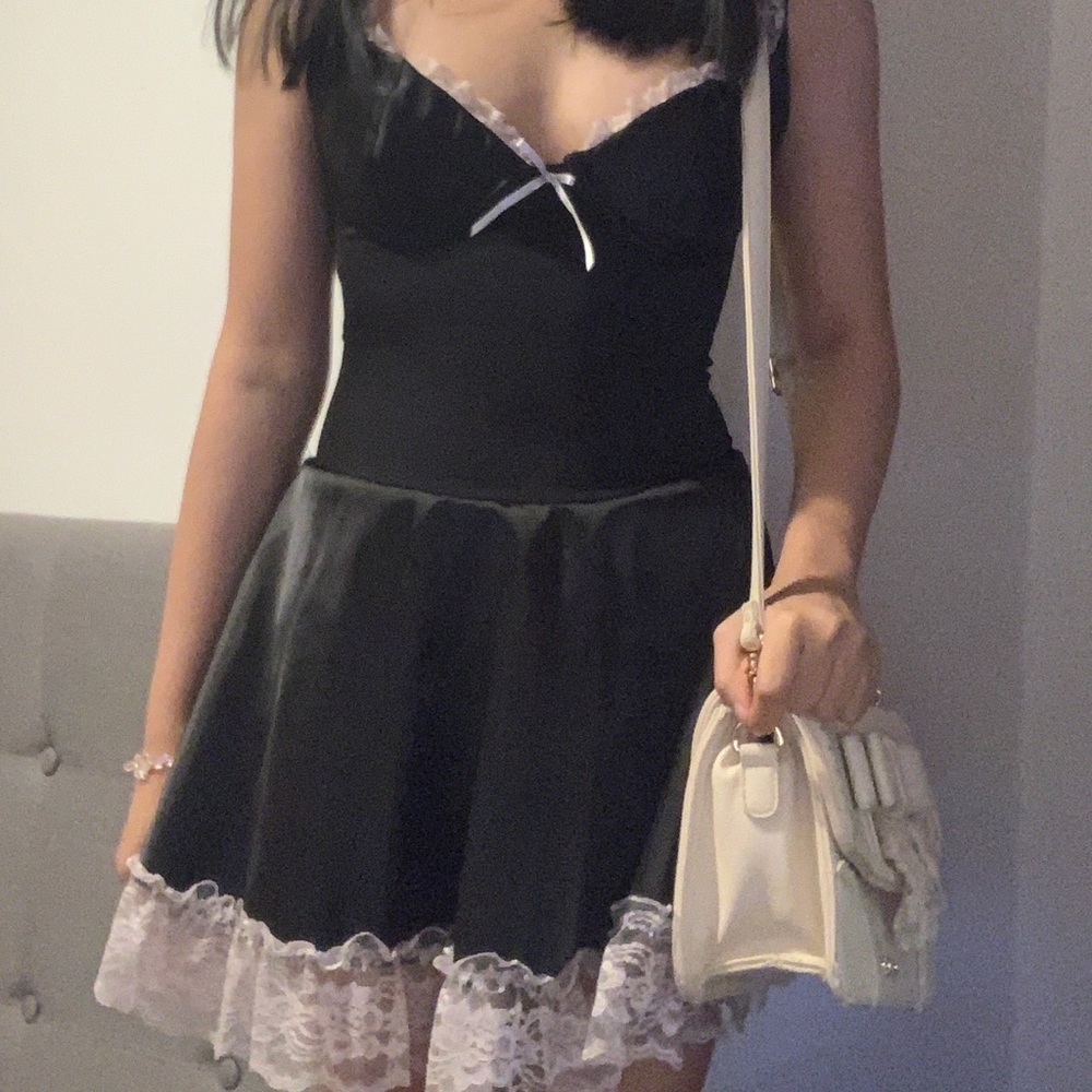 Frederick’s of Hollywood Black and White Lace Dress